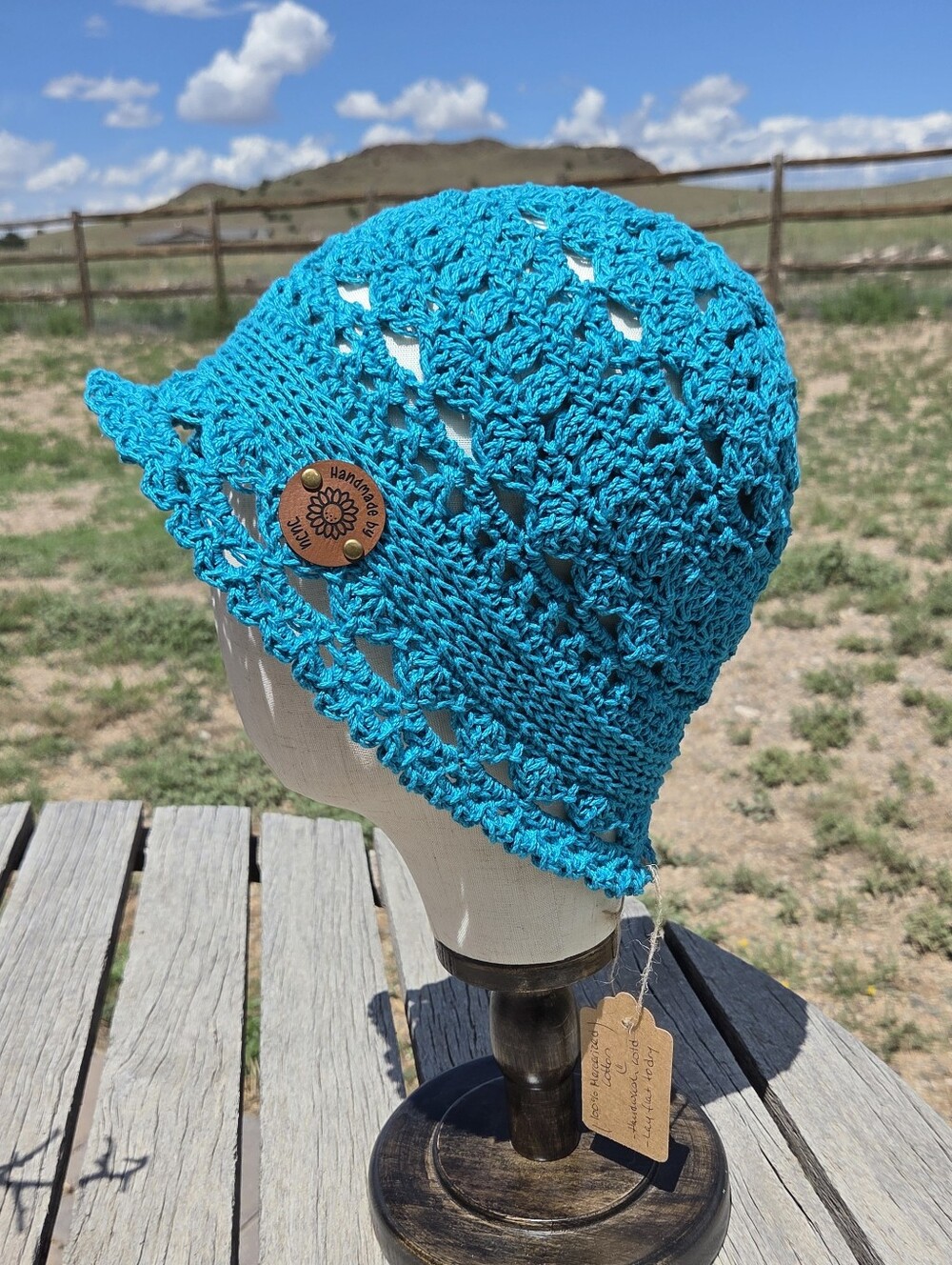 Artisan Handmade Summer Cotton Lacey Crochet Bohemian Cloche/Bucket Hat